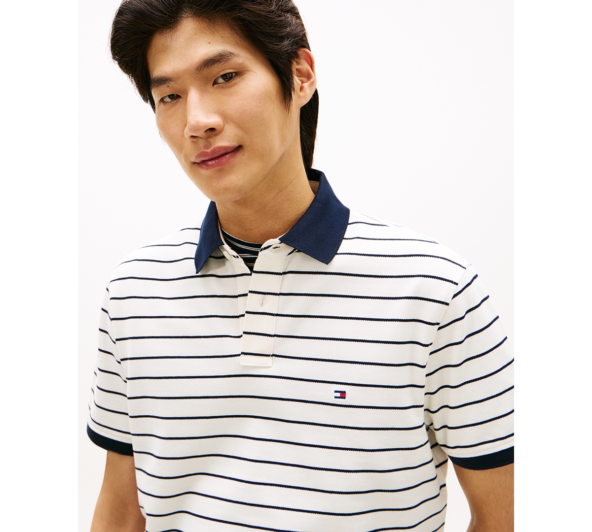 Tommy Hilfiger Men's Cotton Classic Fit 1985 Polo In White