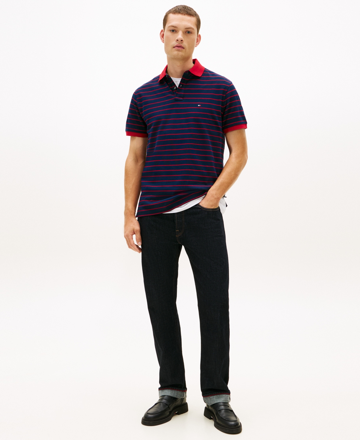 Tommy Hilfiger Men's Cotton Classic Fit 1985 Polo In Blue
