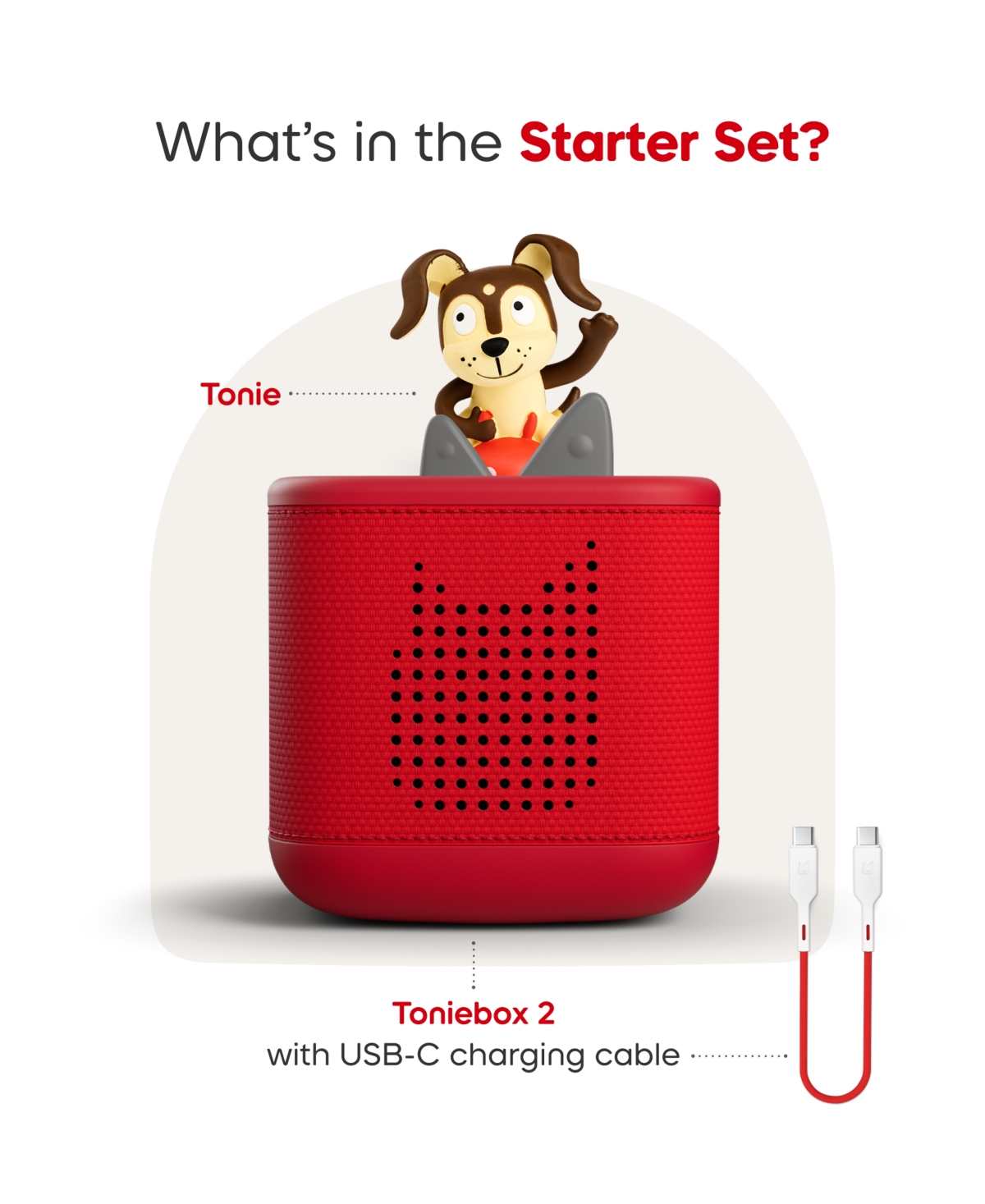 Tonies Playtime Puppy Toniebox 2 Starter Set In Transparent