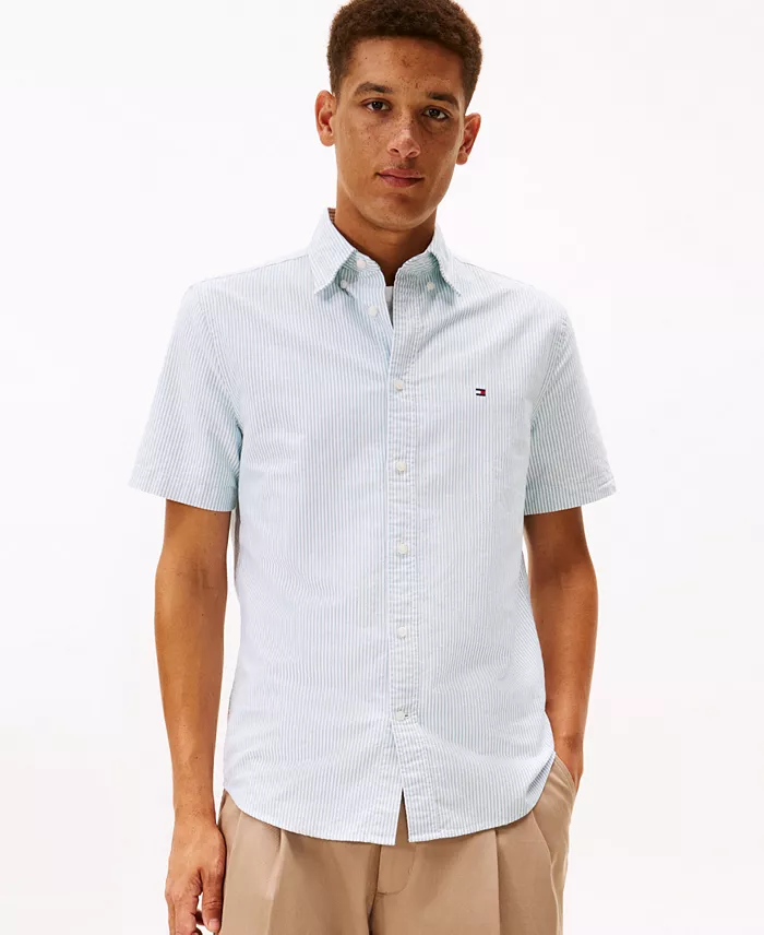 Men's Heritage Oxford Stripe Short Sleeve Shirt