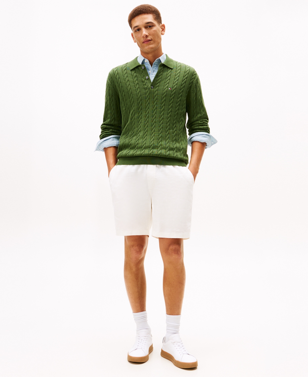 Tommy Hilfiger Men's Mercer 7 Pull-on Shorts In White