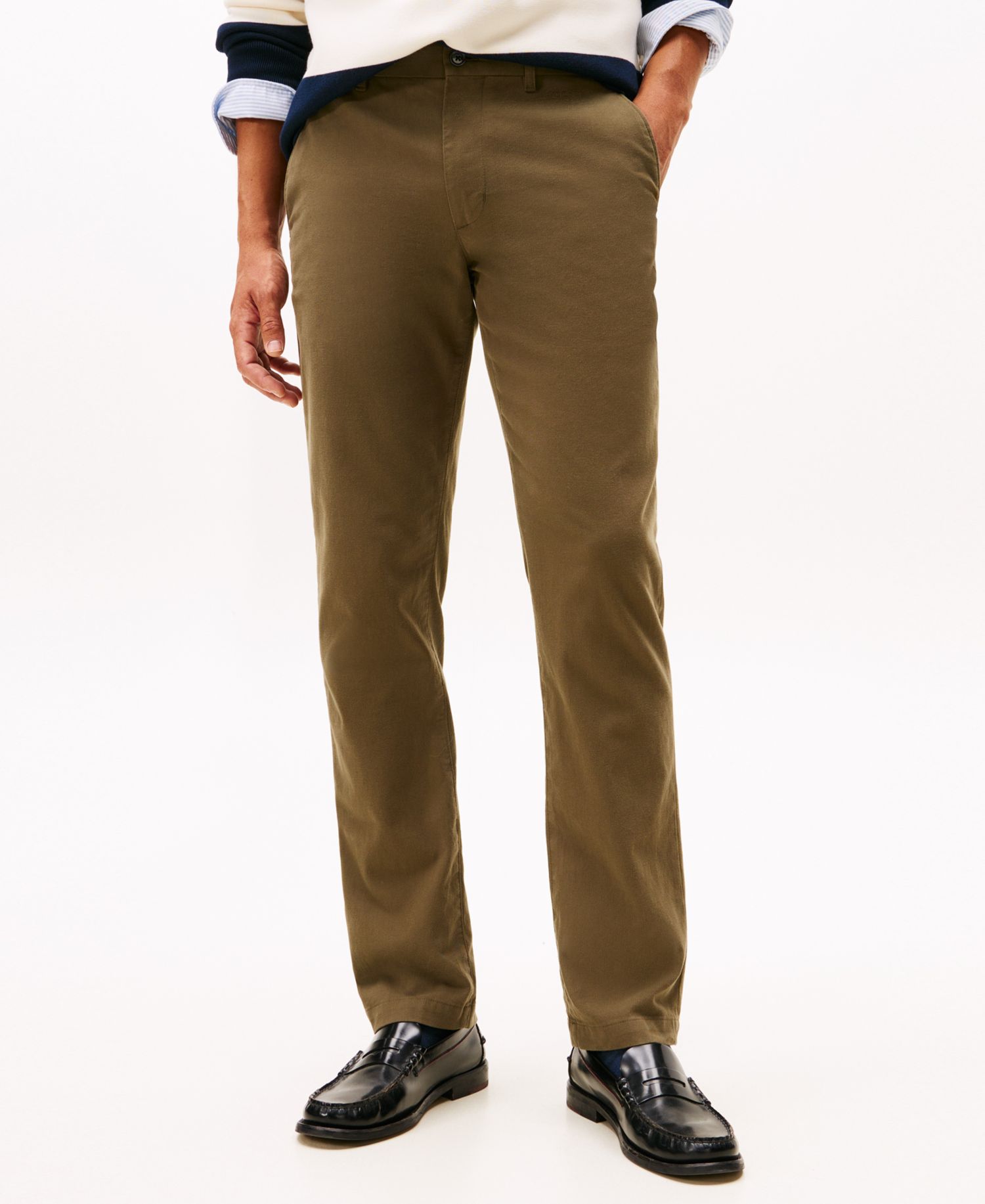 Men's Denton Straight-Fit Yarn Dye Structure Chino Pants
