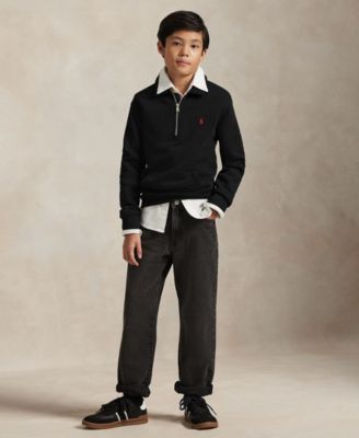 Big Boys Fleece Quarter-Zip Pullover Sweatshirt