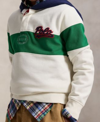 Big Boys Logo Fleece Rugby Hoodie