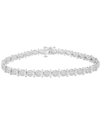 Macy's - Diamond Tennis Bracelet (2 ct. t.w.) in Sterling Silver