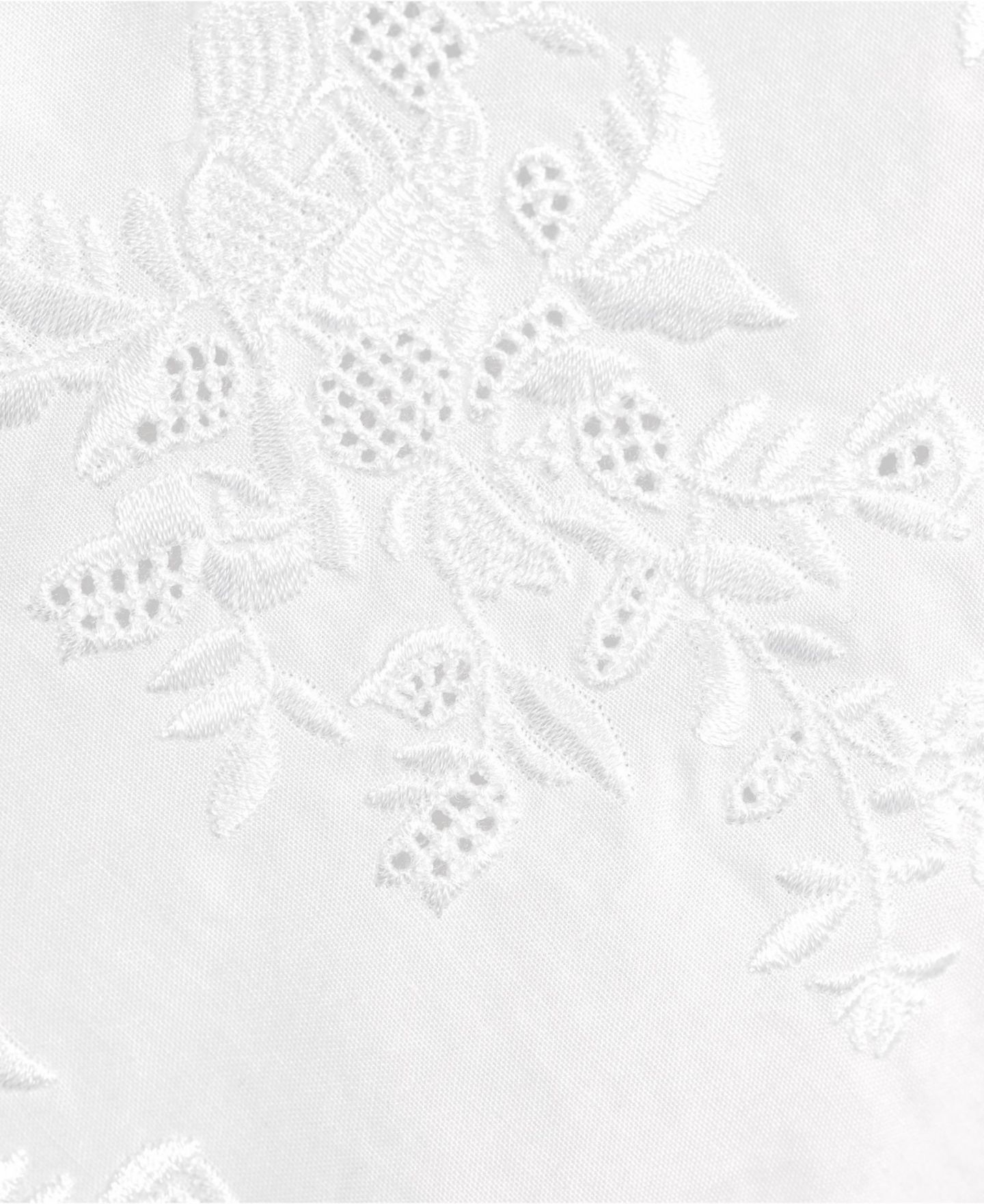 Женская блузка Lands' End Embroidered Poplin Long Sleeve, цвет: Белый — фото 4