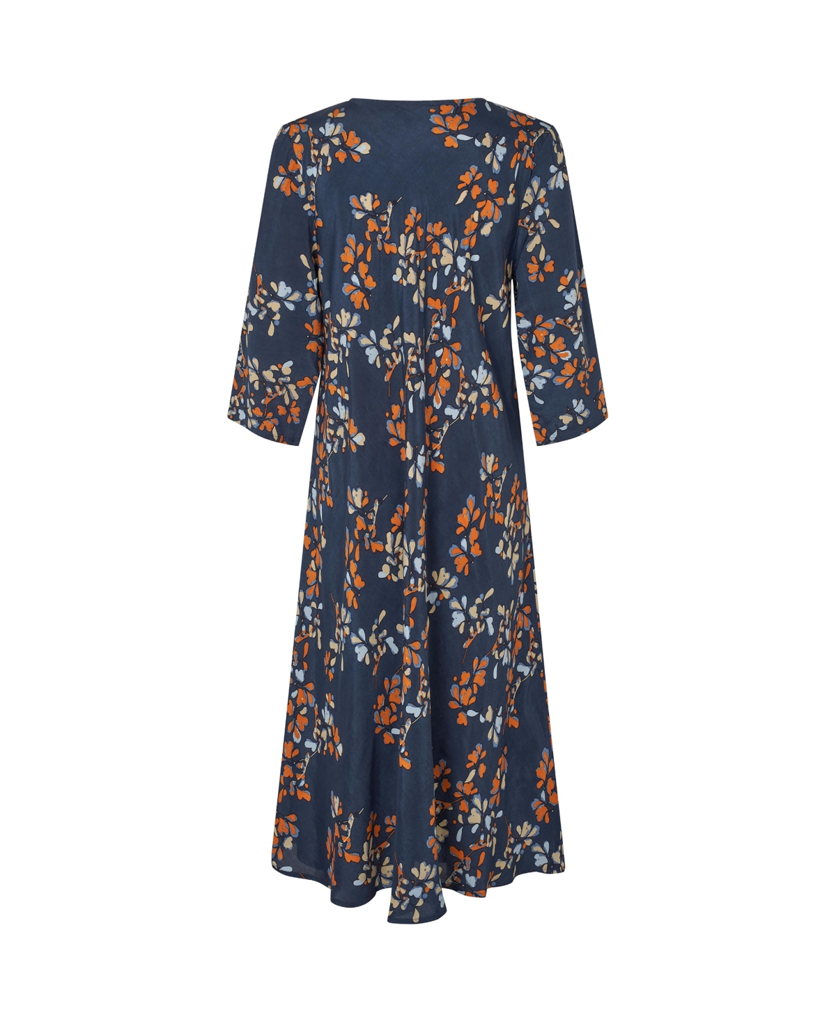 Masai Copenhagen Women's MaNorelle V-Neck 3/4 Sleeve Midi Dress