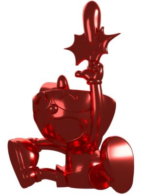 x Shopville: Cuphead Collection - Cuphead Red Chrome Vinyl Figure [Limited Edition 500]