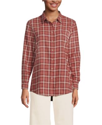 Women's Flannel Boyfriend Long Sleeve Shirt