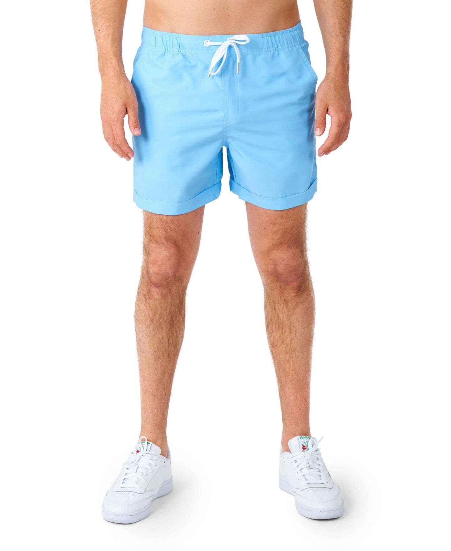 Мужской комплект OppoSuits Summer Set - 2 Piece Beach Wear set - Light Cool Blue - Matching Shirt and Shorts, цвет: Синий — фото 5