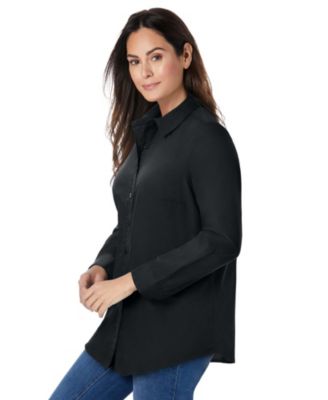 Plus Size Perfect Long Sleeve Shirt