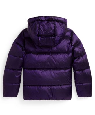 Girls' 7-16 Mock Neck Hooded Jacket