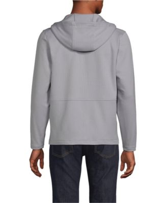 Men's Unisex Grid Tech Hooded Zip Front Jacket