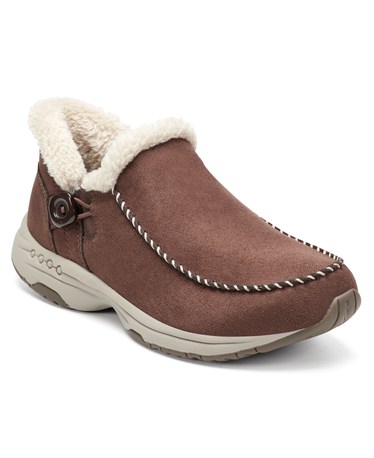 Easy Spirit Turner Faux Fur Lined Bootie In Brown