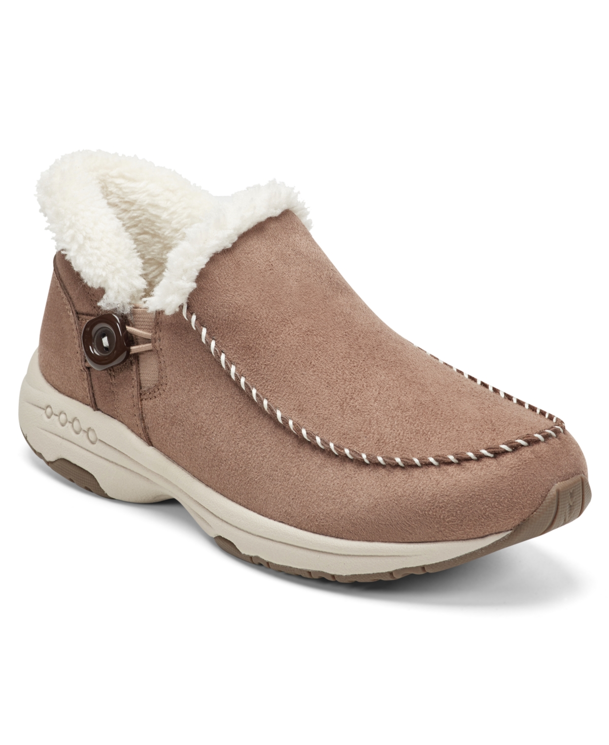 Easy Spirit Turner Faux Fur Lined Bootie In Brown