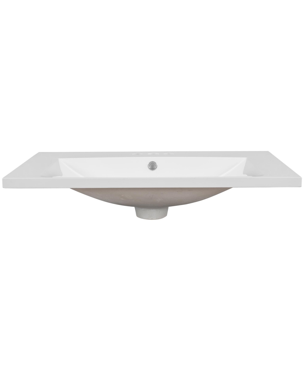 Casainc 30" Single Bathroom Vanity Top with Basin, 3-Faucet Holes, Ceramic
