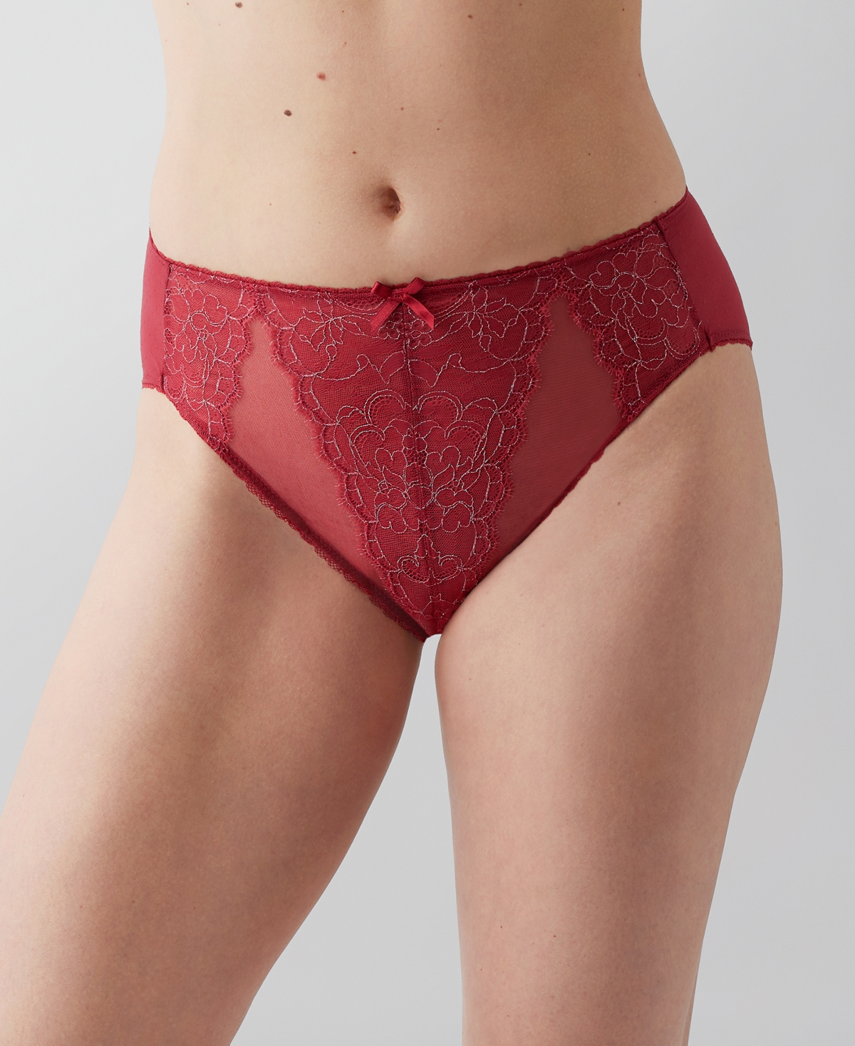 Wacoal Retro Chic High-cut Brief 841186 In Red
