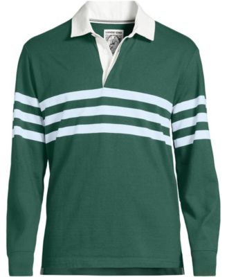 Men's Long Sleeve Stripe Rugby Shirt