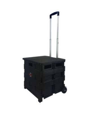 Home Heavy Duty Carry All Easy Folding Cart with Lid