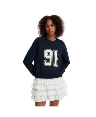 Women's Cotton Crew Neck Sweater
