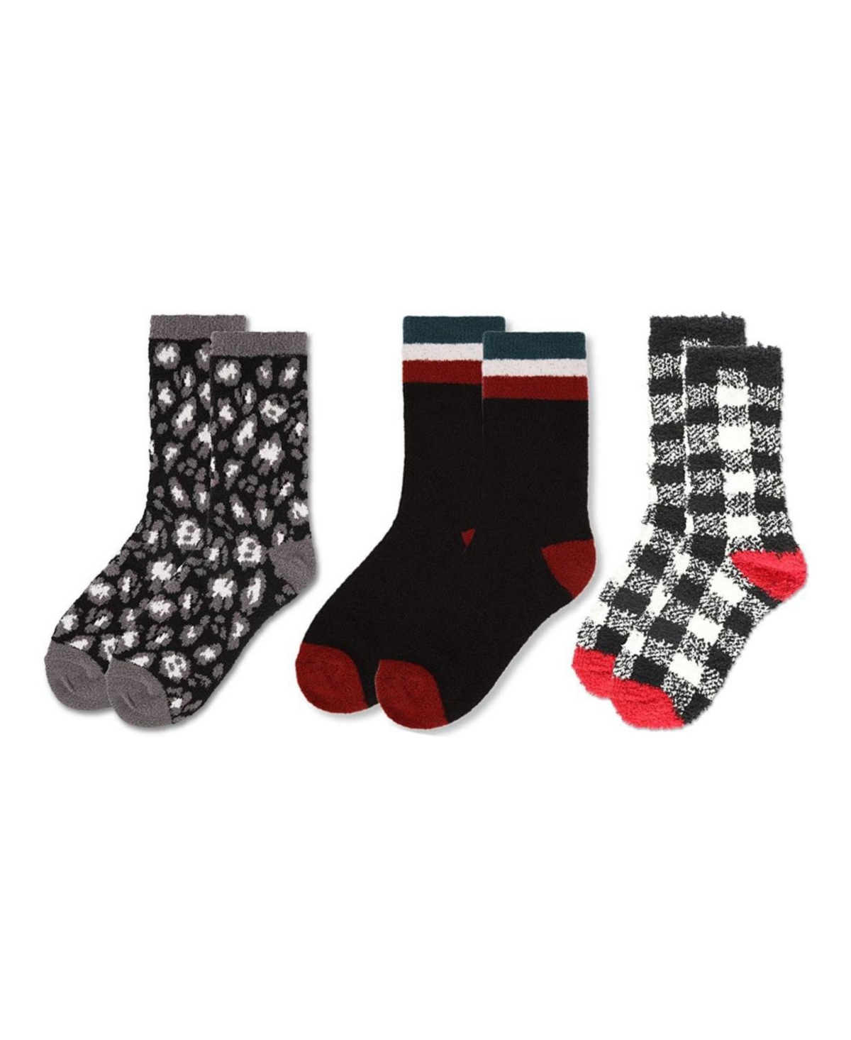 MeMoi Women's Pair Pack Cozy Crew Socks