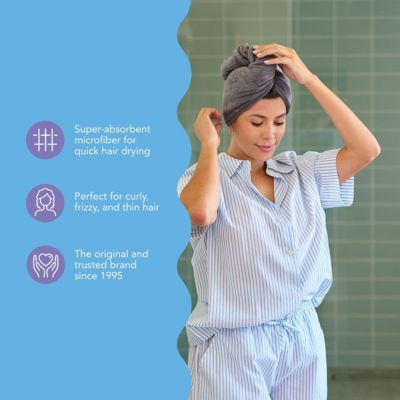 Microfiber Hair Towel Wrap Set, 2-Piece