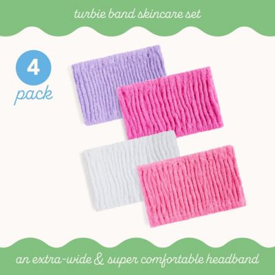 4-Pack Cotton Headbands – Extra-Wide, Comfy, All Hair Types, Classics