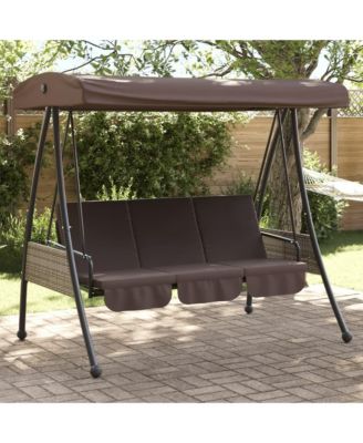 Garden Swing Bench Coffee Brown
