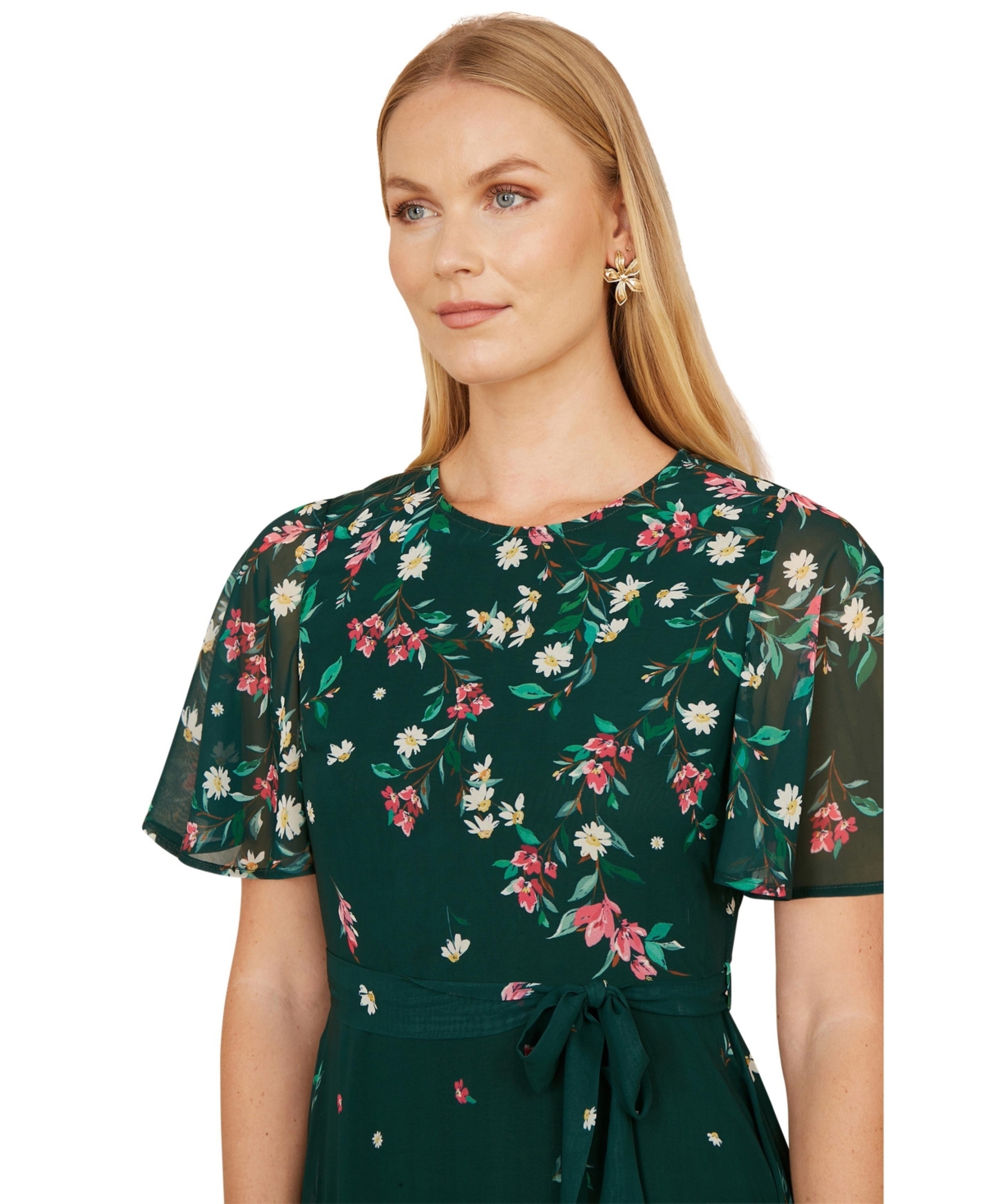 Yumi Women's Daisy Mirror Placement Skater Dress