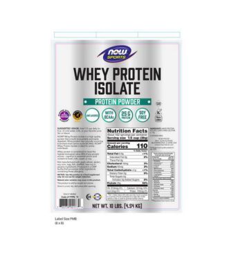 Whey Protein Isolate, Unflavored , 10lb