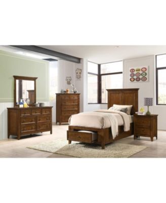 Nightstand, 2 Drawer in Tuscan