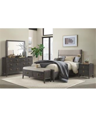 Nightstand, 2 Drawer in Brushed Brindle