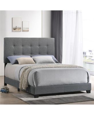 Addyson Full UPH Bed in Addyson Gunmetal Fabric