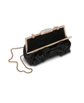 Woman's Mae Signature Satin Pouch Framed with Luxurious Satin Bow