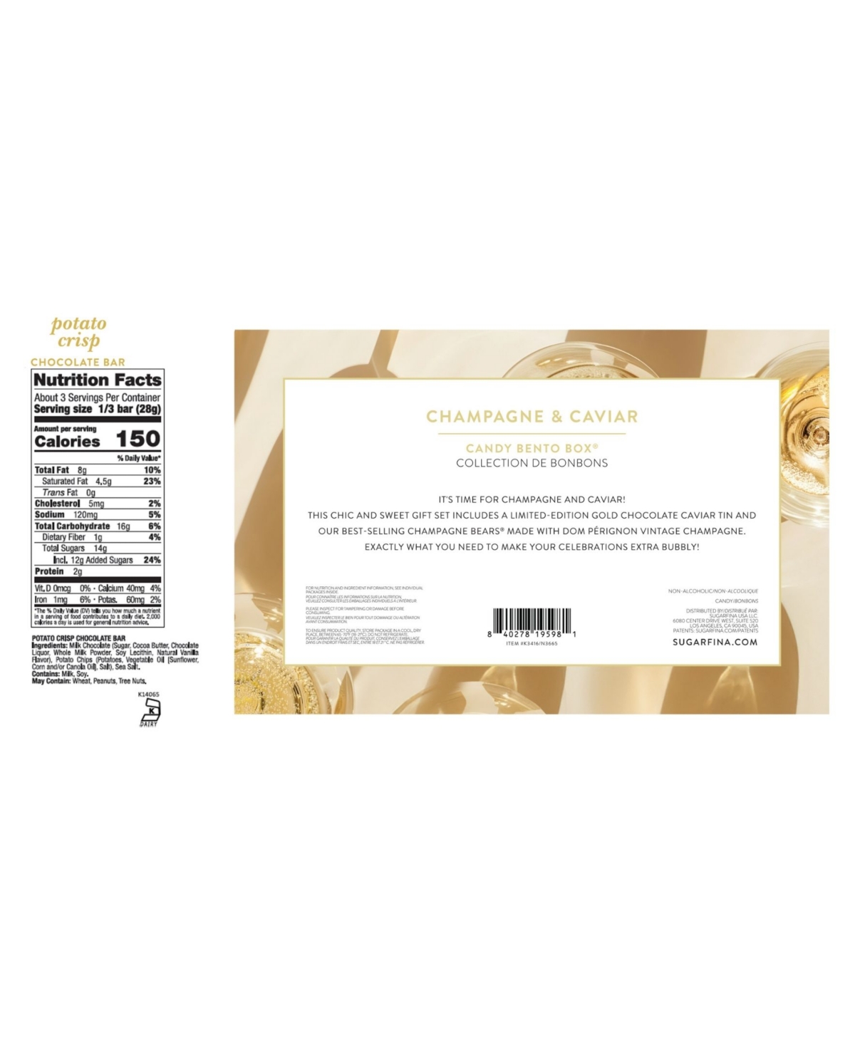 Sugarfina Sweet Hors d'oeuvre Bundle, 2 Piece