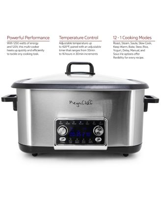 8 Quart 12-in-1 Deluxe Multi Cooker with Sous Vide and Multi-Functions