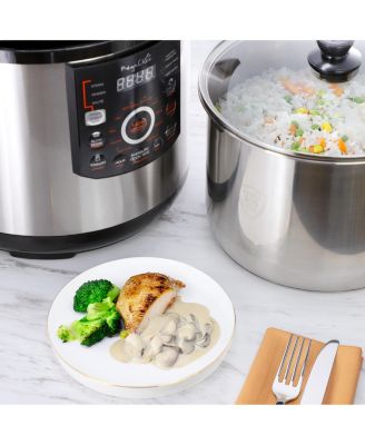 12 Quart Steel Digital Pressure Cooker with Stainless Steel Pot