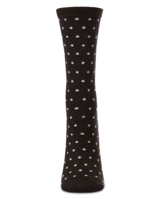 Women's Mini Dot Cashmere Crew Socks