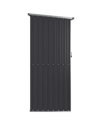 Garden Shed Anthracite Galvanized steel 46.7x38.2x82.5 in