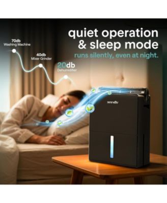 2-in-1 Portable Dehumidifier with Removable Cylinder & Drying Base