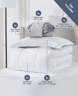 Luxury Soft Reversible 5-Pc. Comforter Set, Twin
