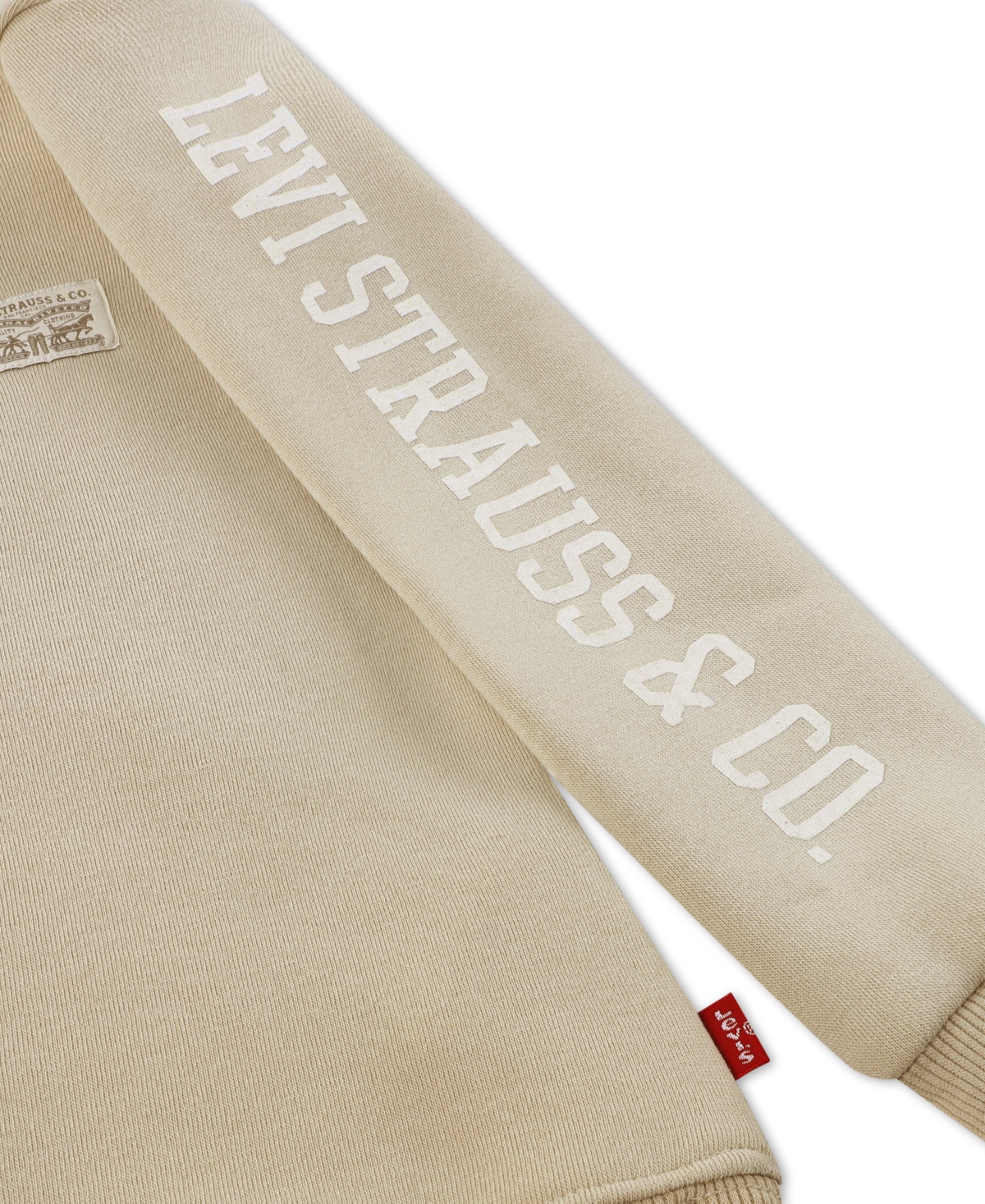 Levi's Boys 4-7 2 Piece Patch Long Sleeves Hoodie And Joggers Set In Brown