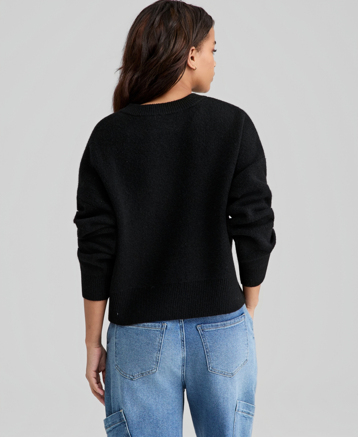 And Now This Women's Crewneck Drop-Shoulder Sweater, Macy's Exclusive