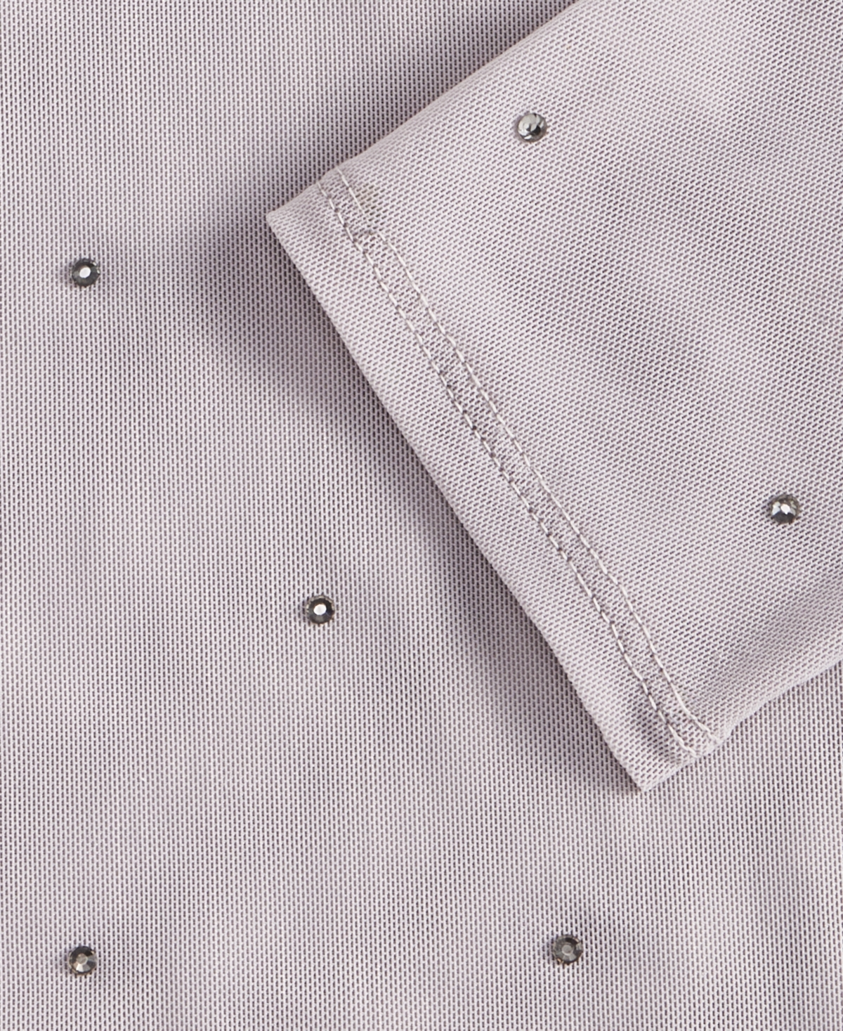 I.n.c. International Concepts Women's Crystal Mesh Long-Sleeve Top, Macy's Exclusive