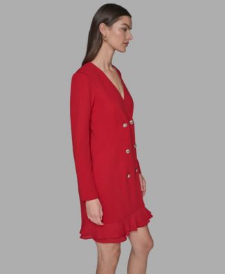 Women's Double-Breasted Jacket Dress