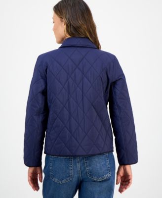 Petite Quilted Utility Jacket, Macy's Exclusive