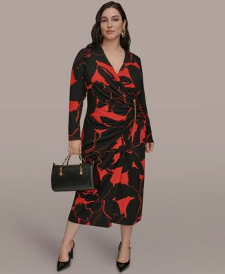 Donna Karan New York - Plus Size Wrap Sheath Dress