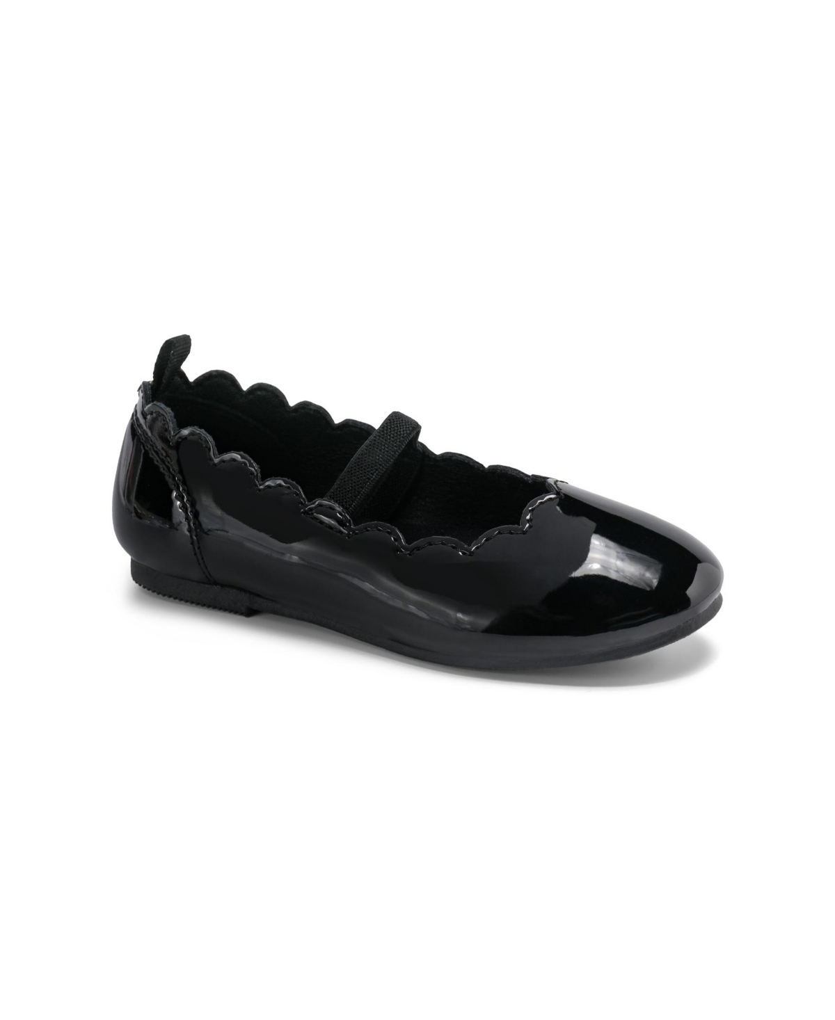 Carter's Girls 4-11 Patterned Ballerina Shoes In Black