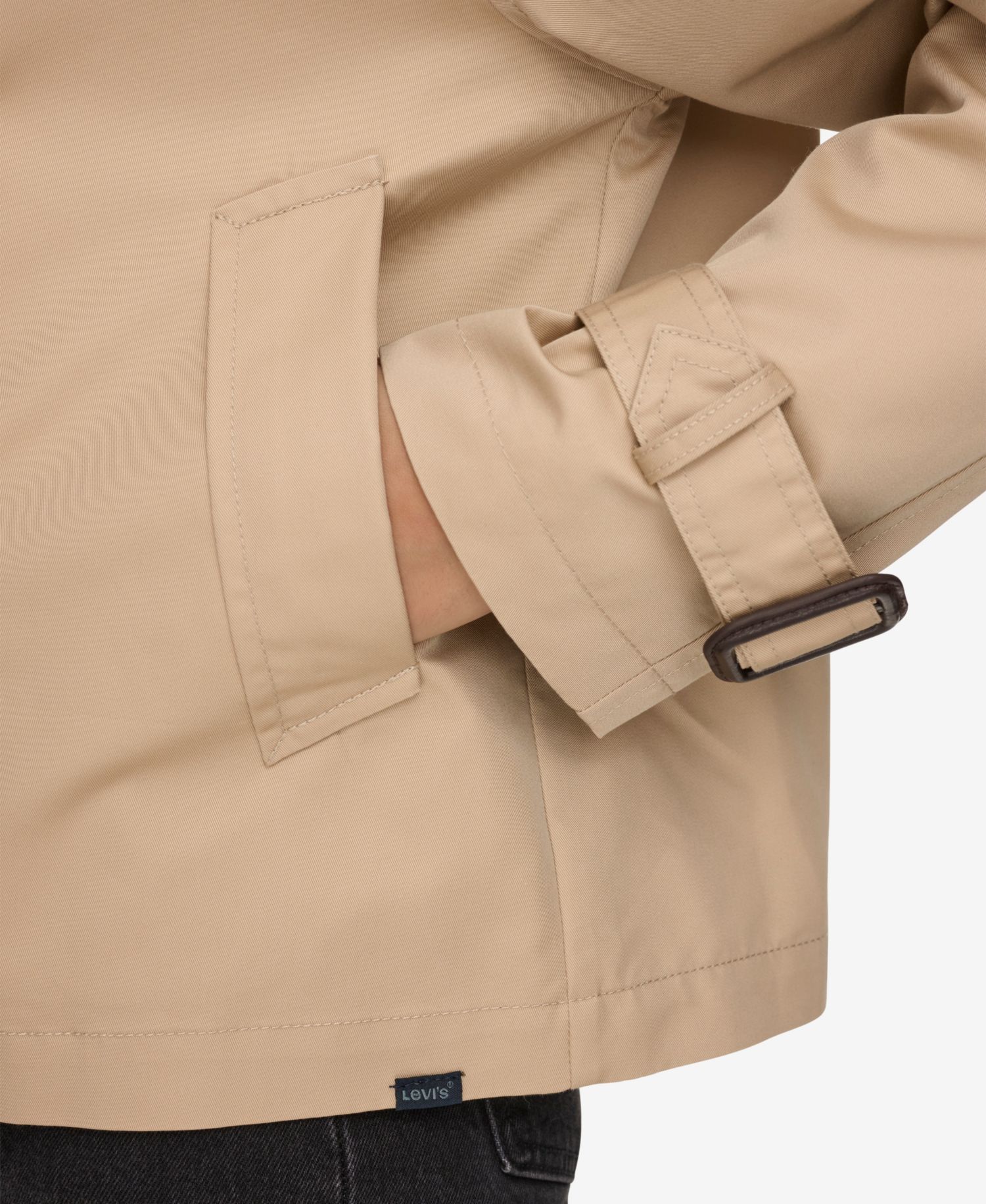 Women's Regular Short Double Breasted Trench Coat