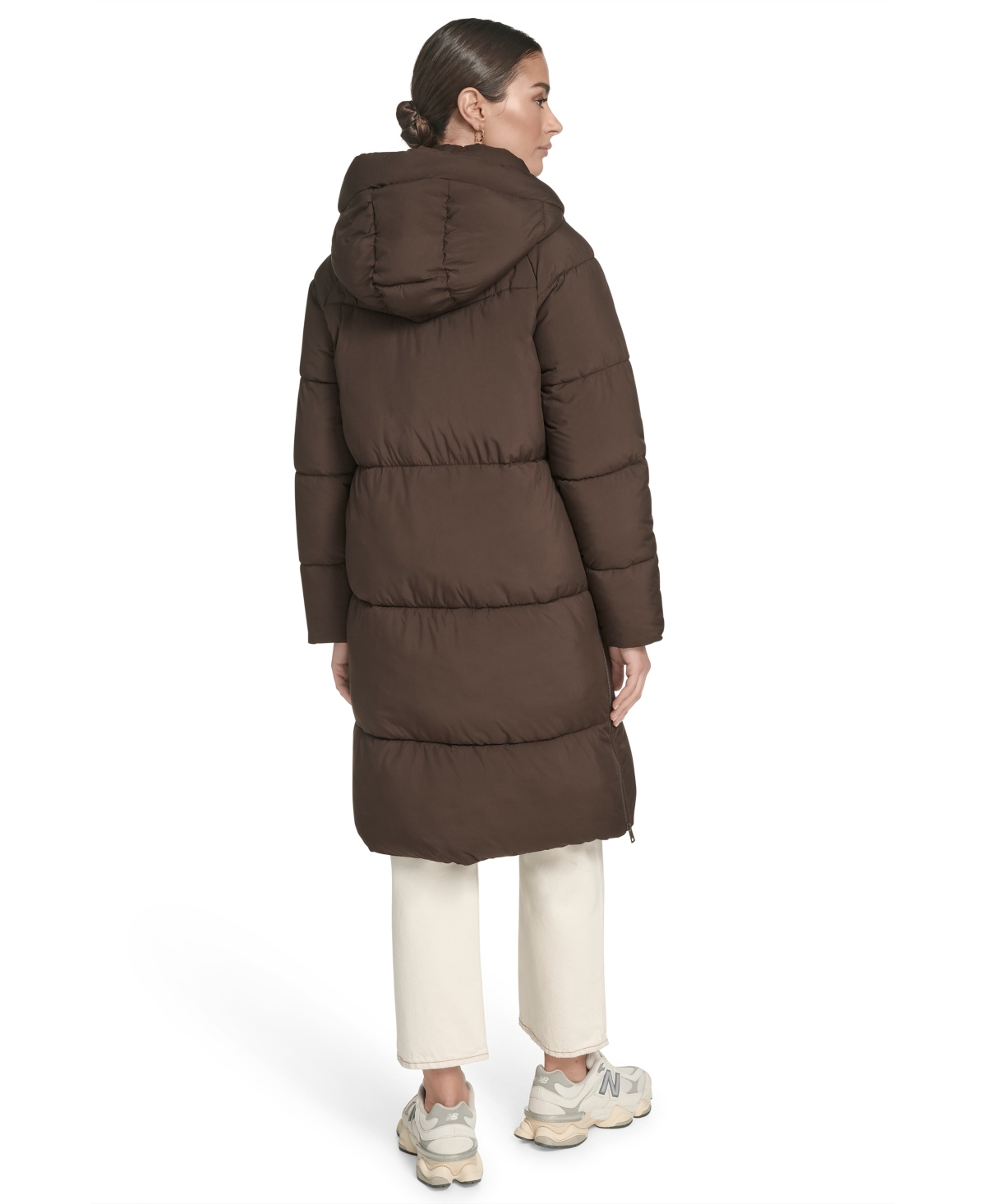 Levi's Women's Regular Mid-length Puffer Jacket In Brown